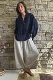 Sabo Boucle Flower Blouse Navy